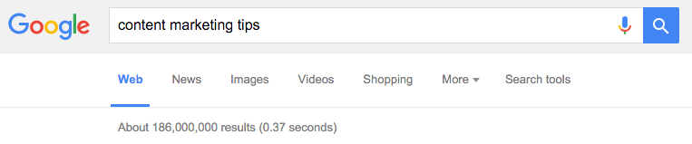 Content Marketing Tips Keyword Search Results