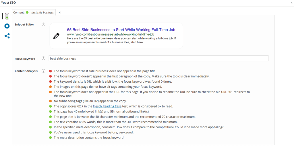 Yoast SEO Online Business Tools for Starting a Side Business
