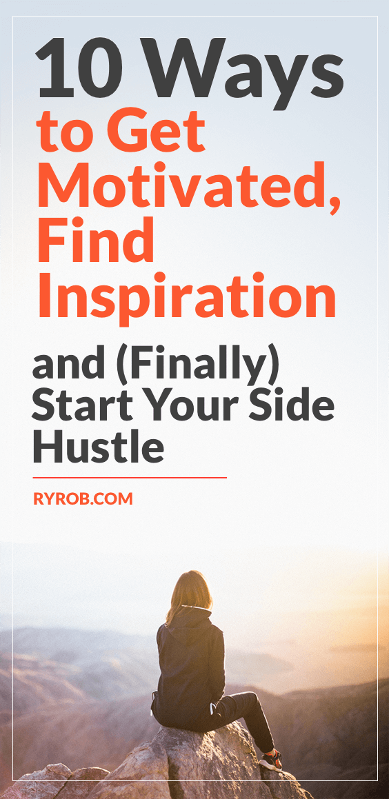 When you don't have the right idea, it can be hard to get motivated enough to launch into starting a side hustle. How to get motivated and find inspiration.