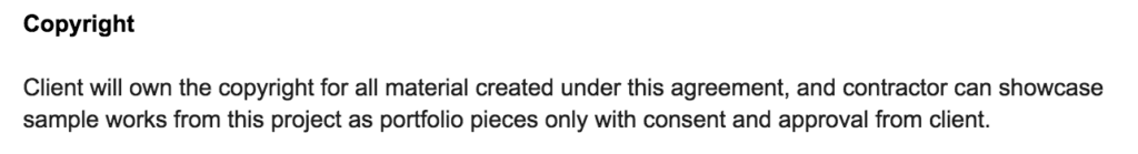 Freelance Contracts Copyright Protection Clause ryrob Ryan Robinson