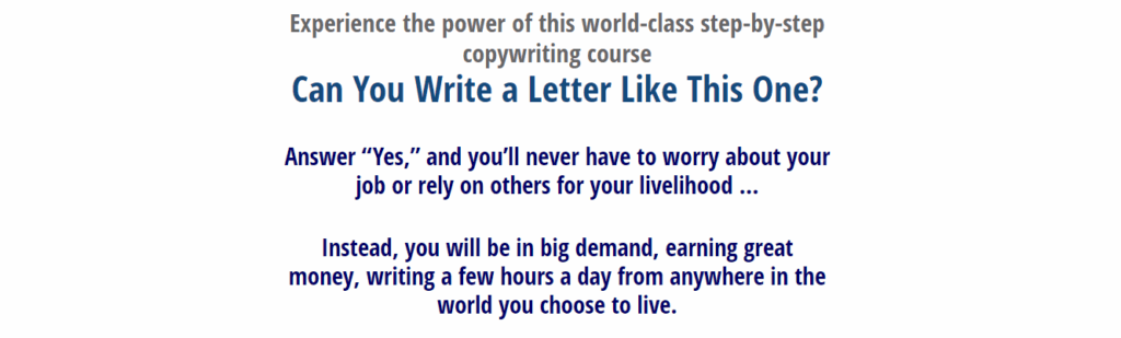 Best Online Business Courses Six-Figure Copywriting