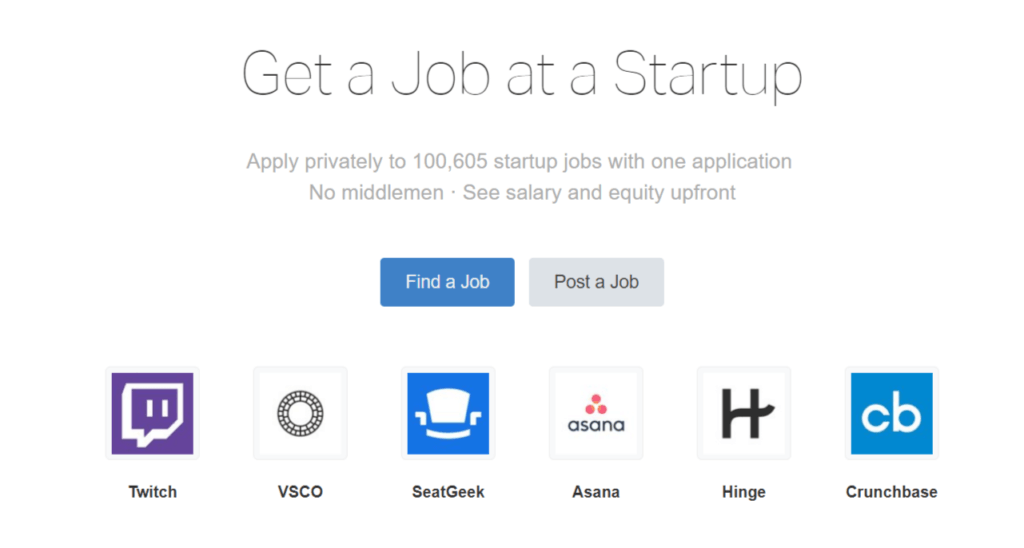 Remote Jobs Websites AngelList