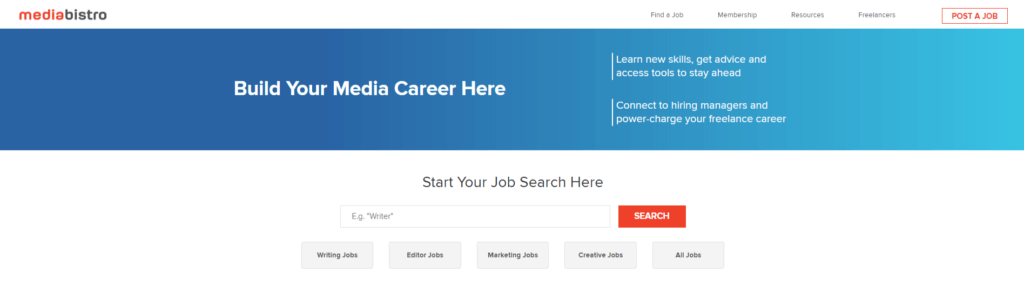 Remote Jobs Websites Media Bistro