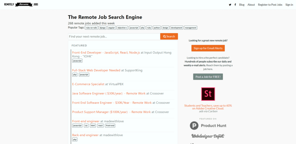 Remote Jobs Websites Remotely Awesome Jobs