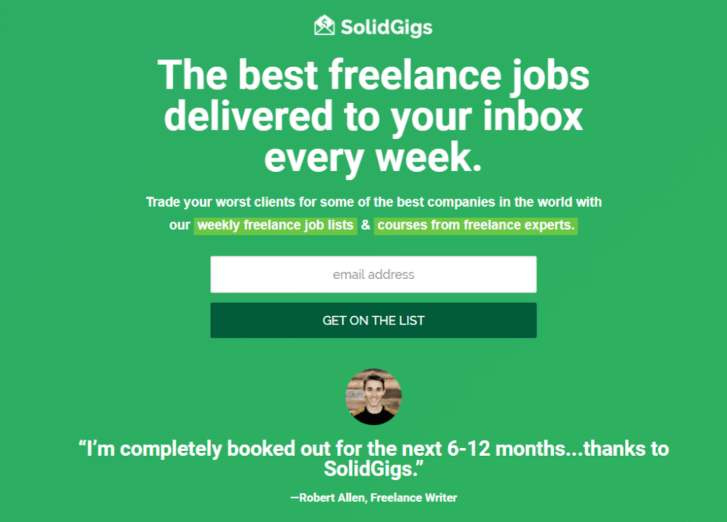 Sites d'emplois à distance SolidGigs