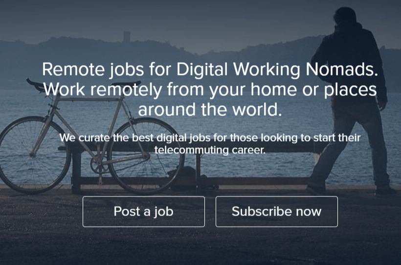 Sites web d'emplois à distance Nomades au travail