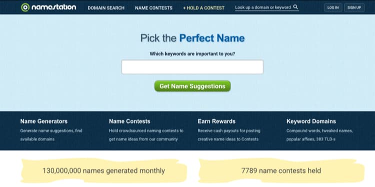 Come nominare il tuo blog con Name Generator NameStation