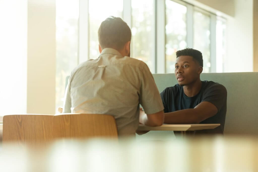 Interview Process Two People Talking