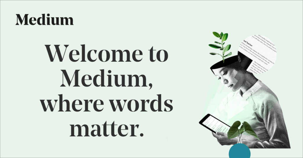 Medium Launch Homepage v historii blogování