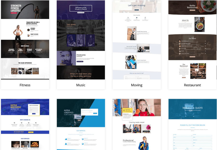 Best Website Builder Elementor Theme Library Screenshot