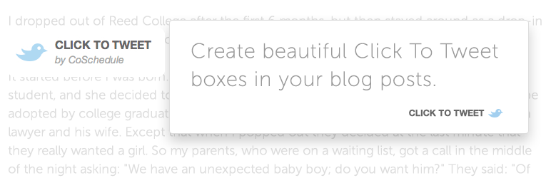 Blogging Tools Click to Tweet by CoSchedule
