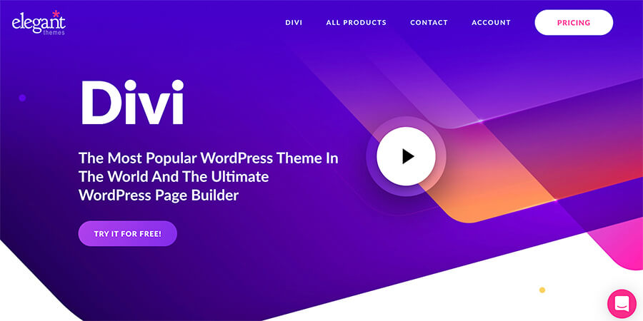 Divi by Elegant Themes como o melhor conteúdo de temas WordPress para blogueiros