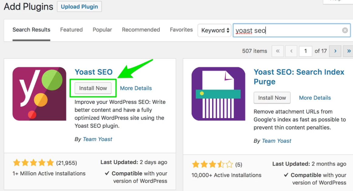 Yoast SEO Plugin Blogging Terms Glossary