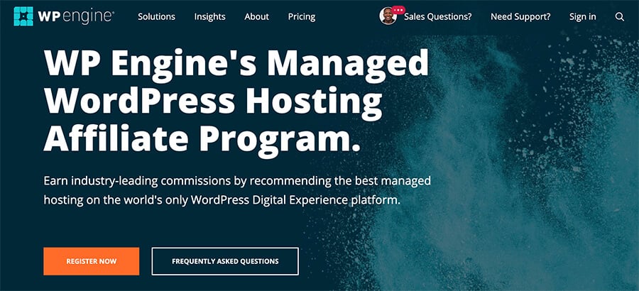 WP Engine Affiliate Program for Bloggers Web Hosting Company