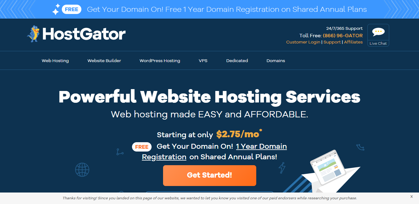 melhores planos de alojamento web hostgator