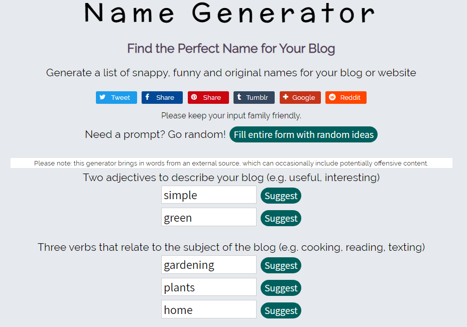 Fun Name Generator - Great Activity for ZOOM and Virtual Platforms!