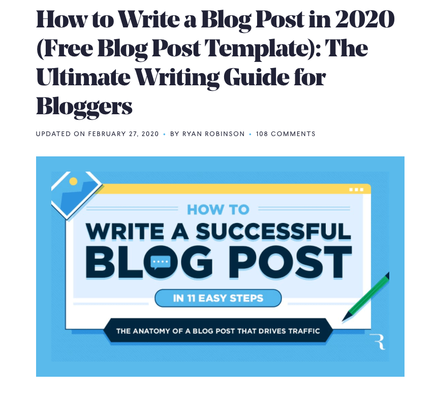 How to Write a Blog Post in 2021 (Free Blog Post Template) Tutorial