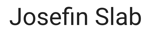 Josefin Slab Font Screenshot (Good Fonts to Use in Your Blog Design)