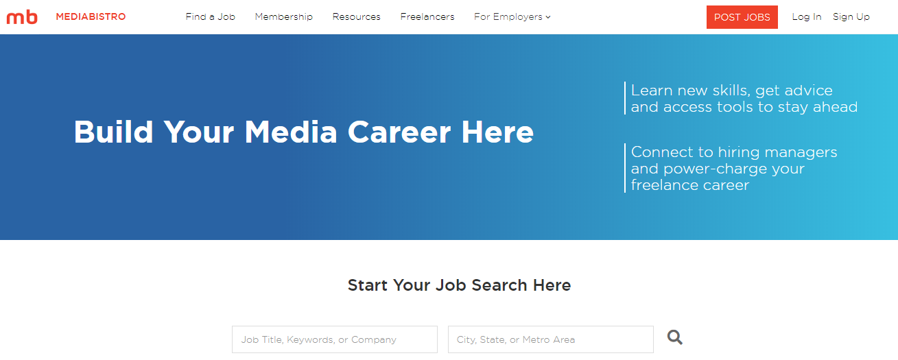 Media Bistro Homepage Screenshot