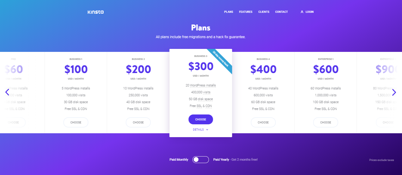 Managed-WordPress-Hosting-Kinsta-Plans