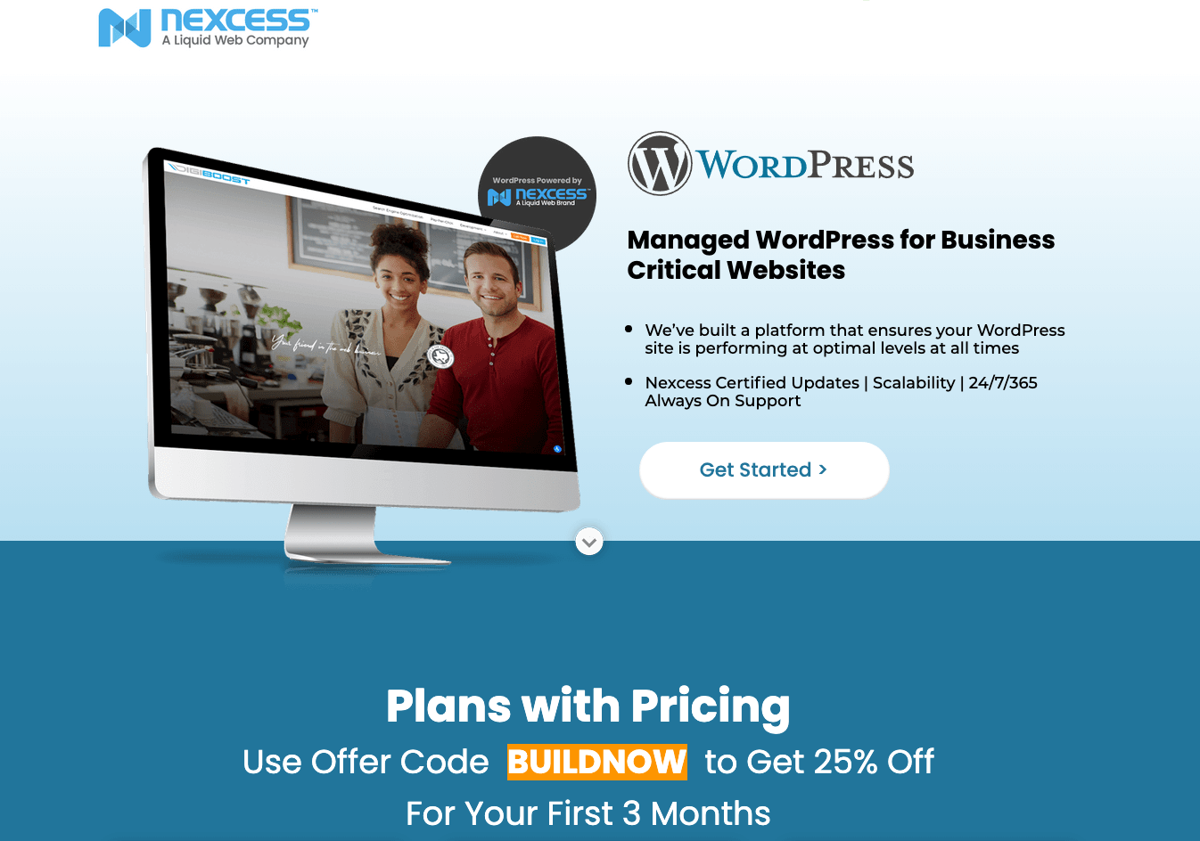 The Best Managed WordPress Hosting (by Nexcess and Liquid Web) Homepage Screenshot