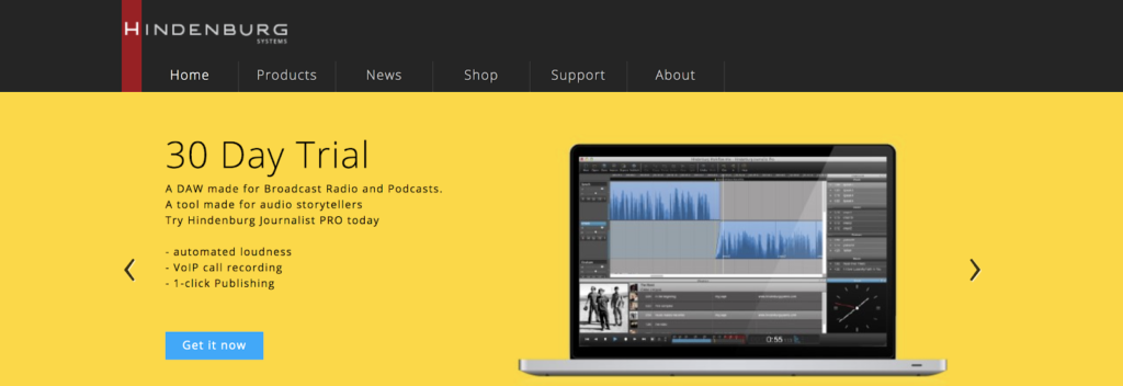 Hindenburg Podcast Recording and Editing Software