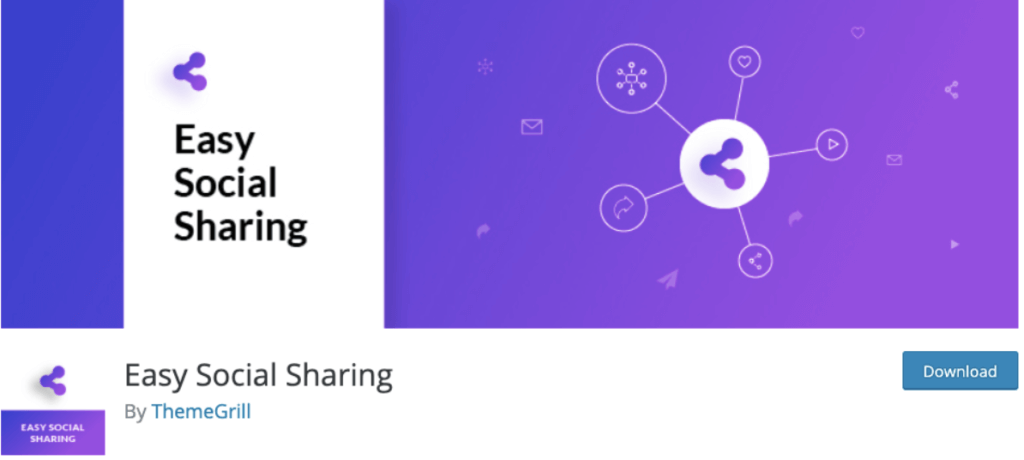 Easy Social Sharing WordPress Plugin (Screenshot)