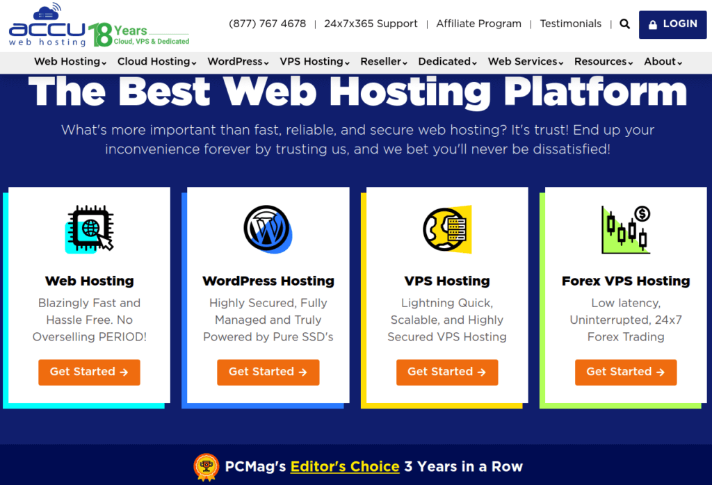 AccuWeb Best Hosting Banner