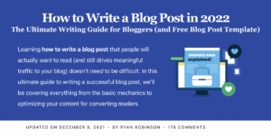 How to Write a Blog Post in 2025 (Free Blog Post Template) Tutorial