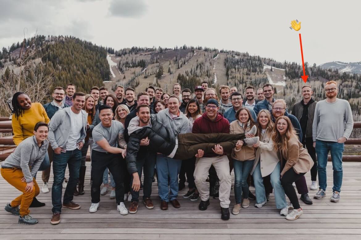 Close Company Photo (Remote Marketing Jobs Post) Everyone on the Team