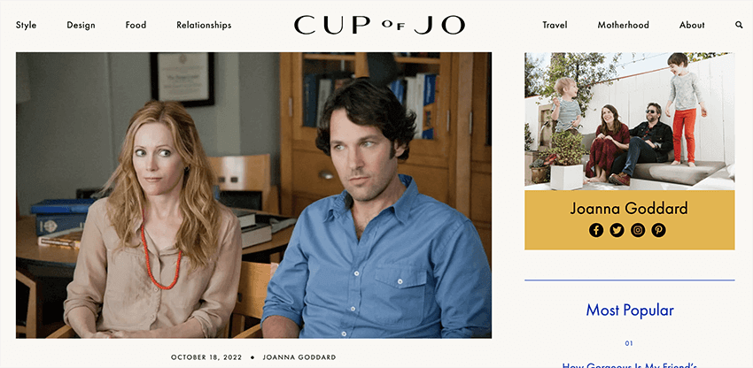 Cup of Jo Founder Joanna Goddard on Career and Honesty