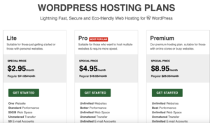 Best Cheap Hosting Providers - GreenGeek Plans Comparison