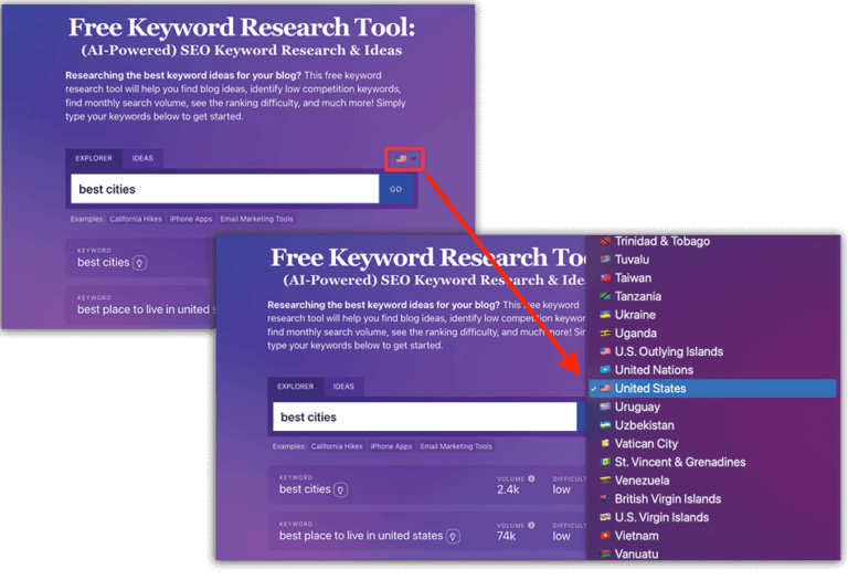 Free Keyword Research Tool: AI SEO Keyword Ideas (No Login)