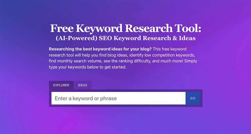 Free Keyword Research Tool (Ai-Powered) Seo Keyword Ideas