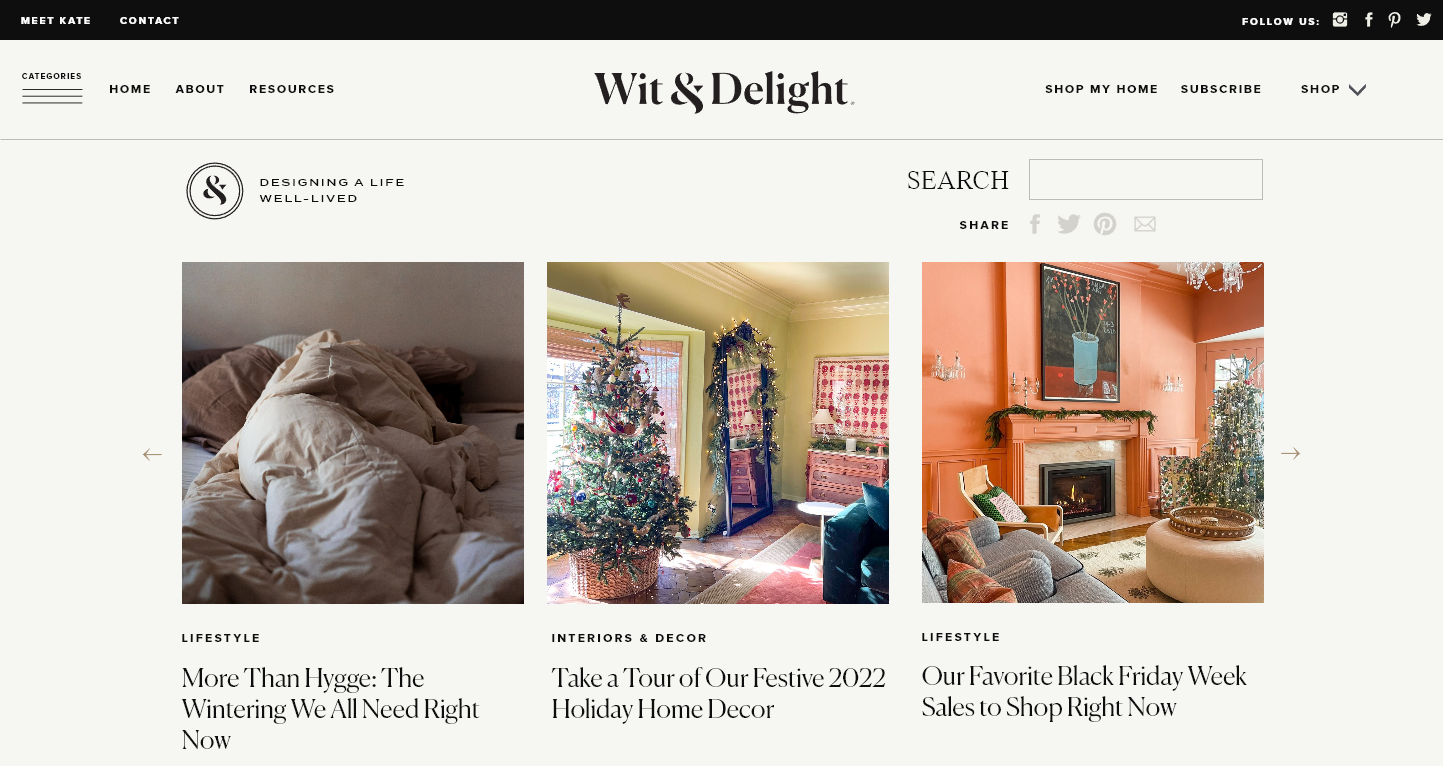 Wit and Delight Example of the Best Lifestyle Blogs