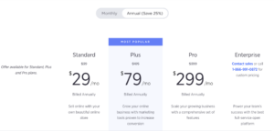 Pricing for BigCommerce's Website Builder