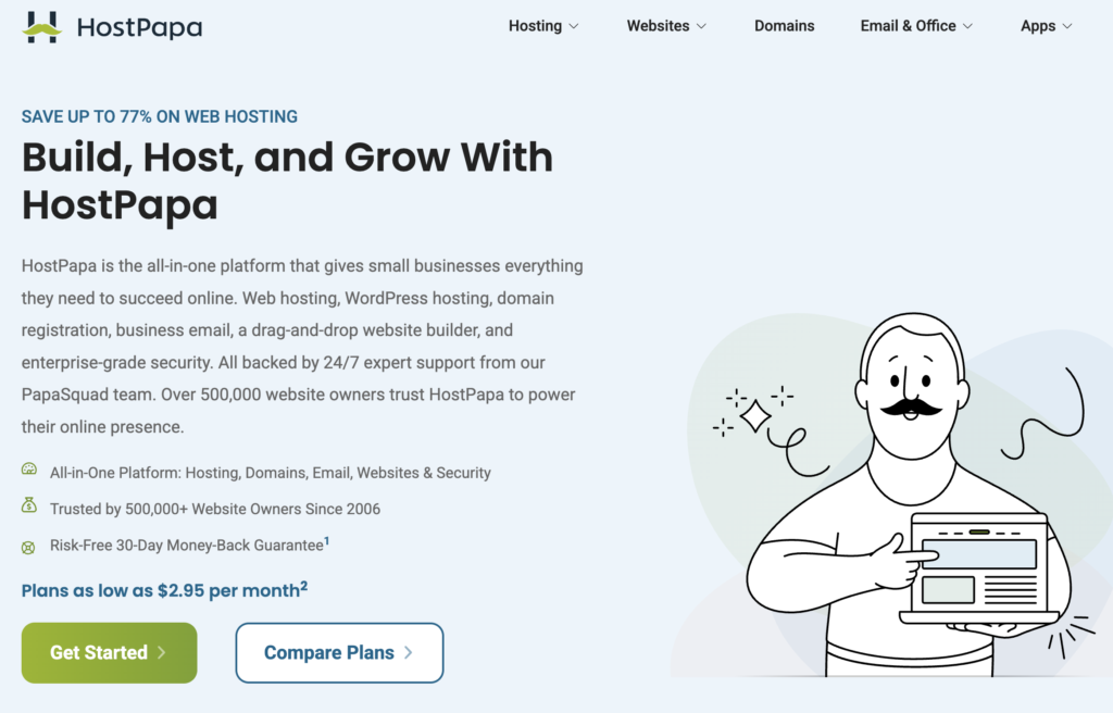 Beranda Perusahaan Web Hosting HostPapa