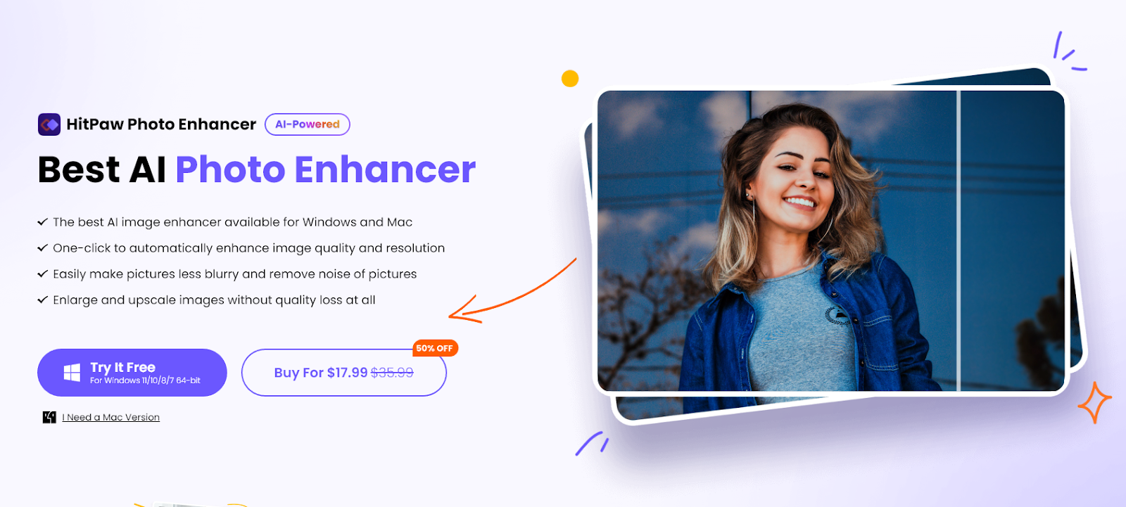 HitPaw AI Photo Enhancer (AI Tools for Enhancing and Editing Photos) Screenshot