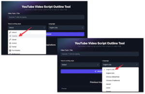 YouTube AI Script Generator: Free YouTube Video Outlines