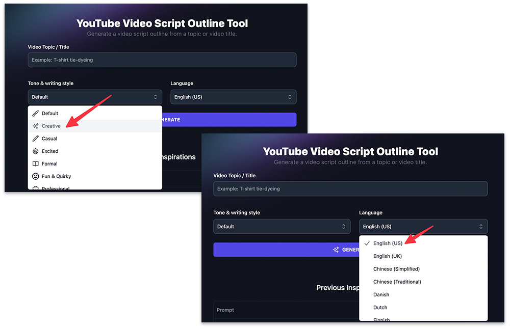 How to write a video script with AI