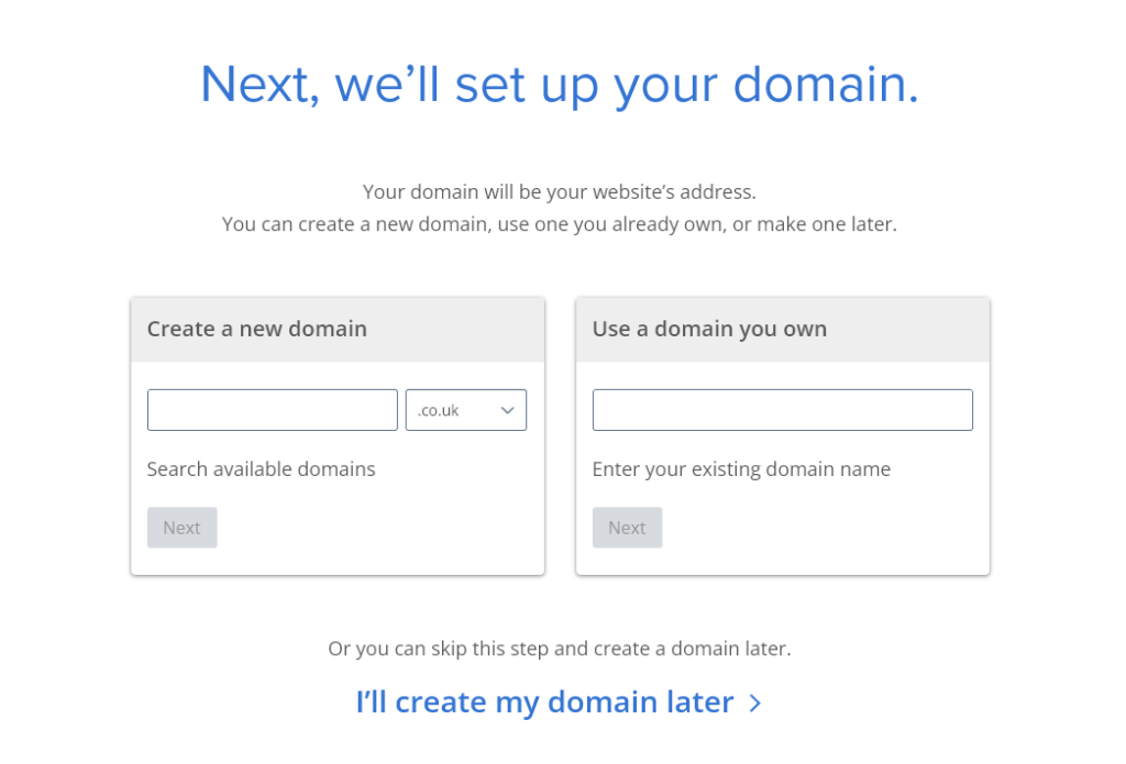 Setting up a domain (web address) with Bluehost