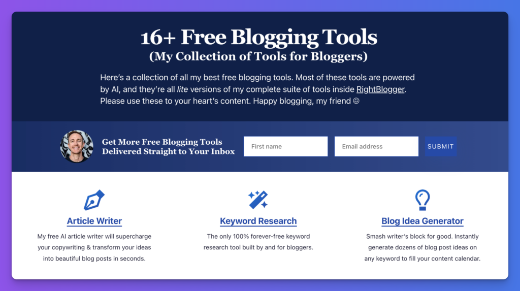 20+ Free Blogging Tools (My Best Tools for Bloggers) Tools Gratis Dari Google Untuk Blogger