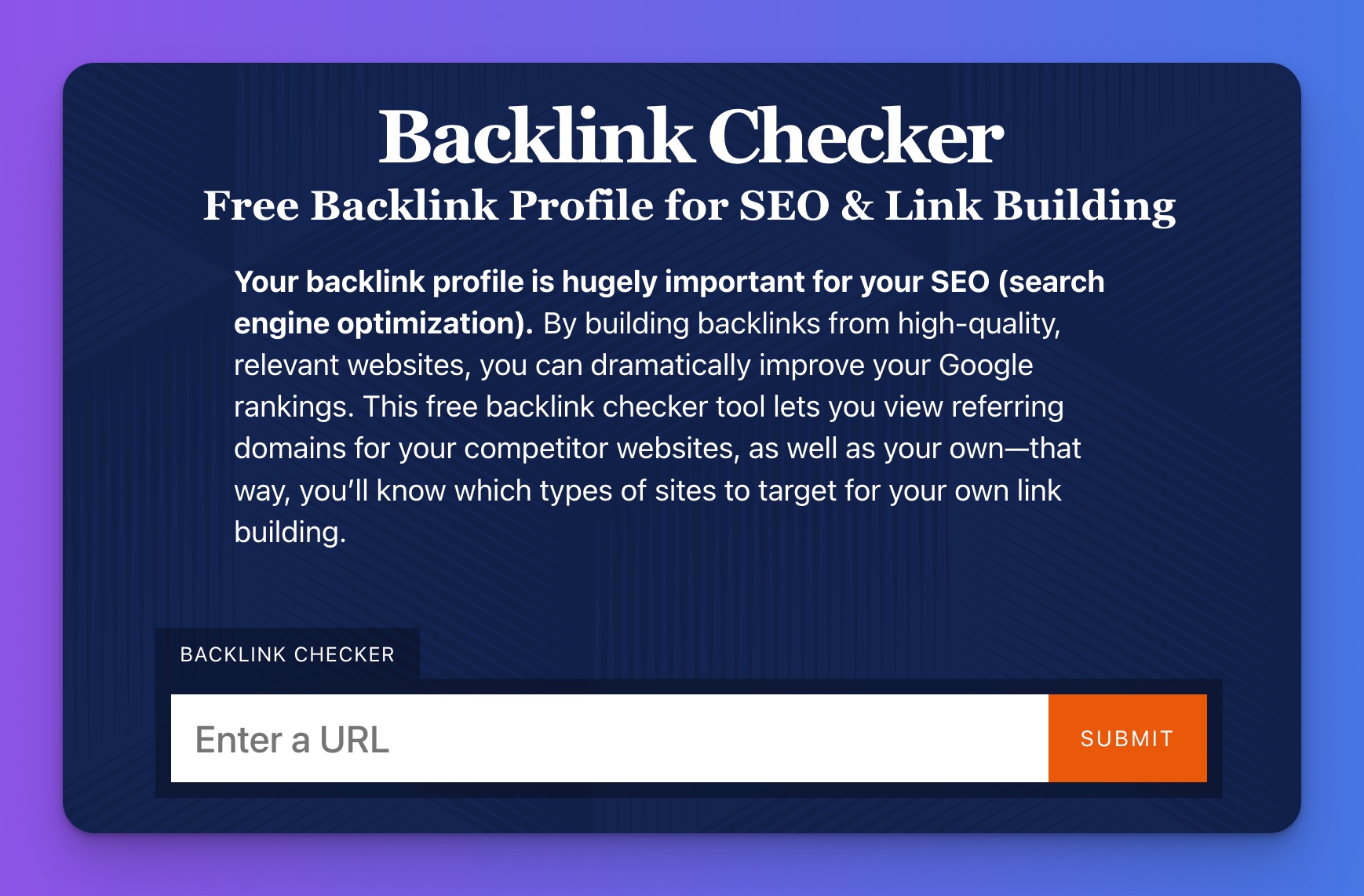 Backlink Checker Tool (Free Backlink Profile Checker for SEO & Link Building) AI-Powered Tool Featured Image