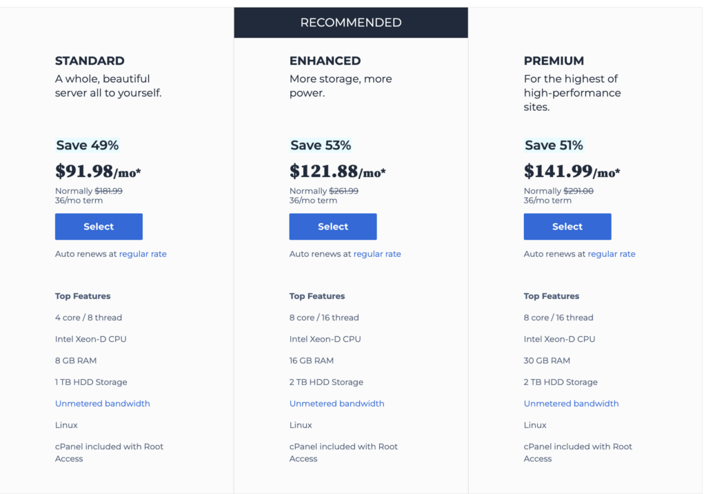 how-much-does-web-hosting-cost-bluehost-dedicated-hosting