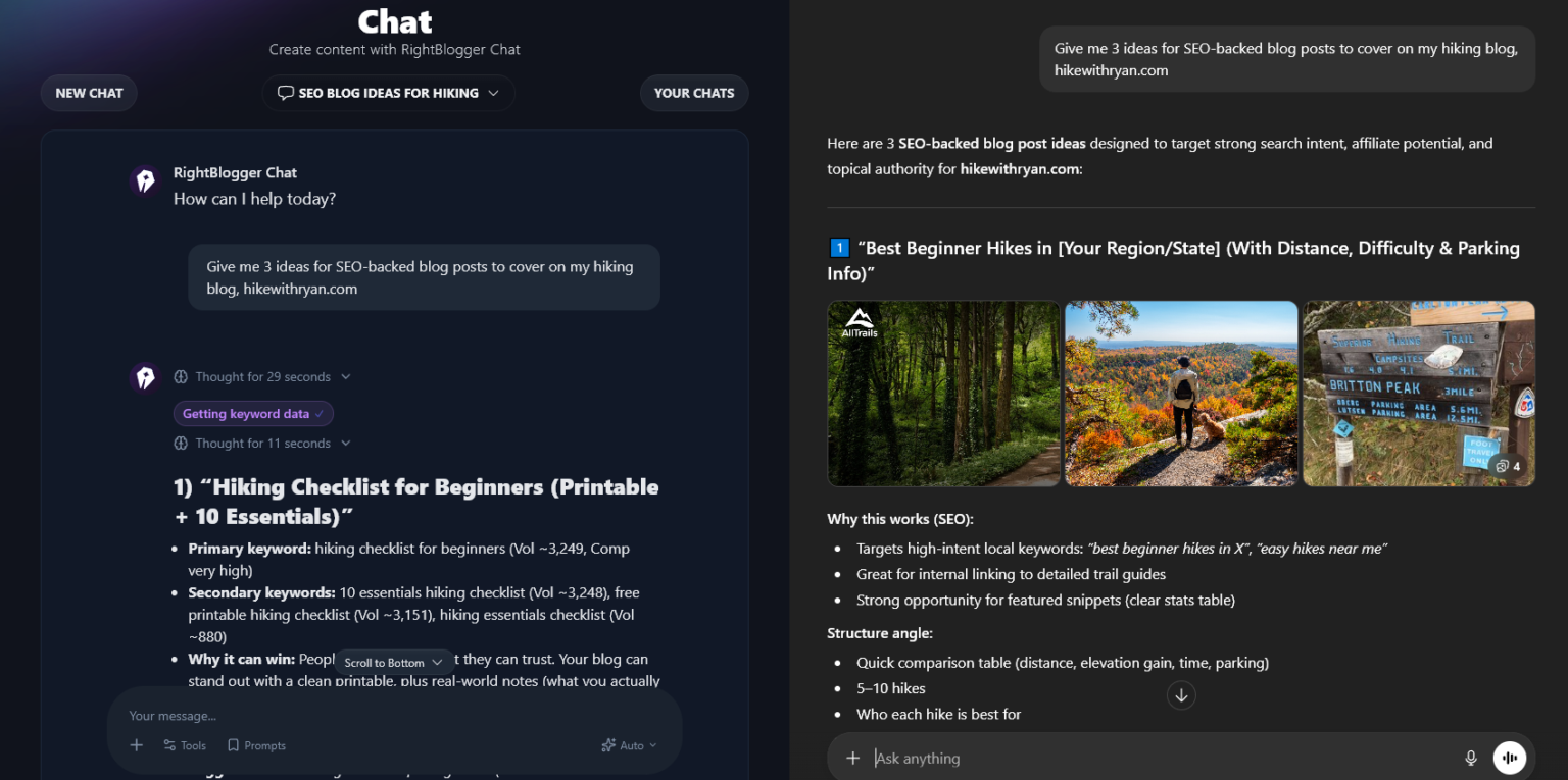 How to Write a Blog Post with AI (Free): RightBlogger Tutorial