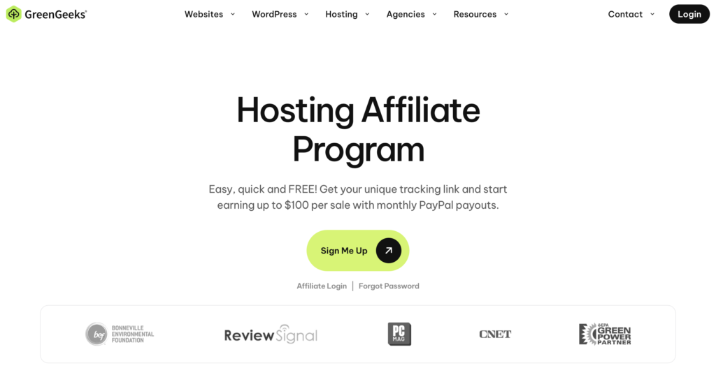 GreenGeeks Web Hosting Referral Program Details