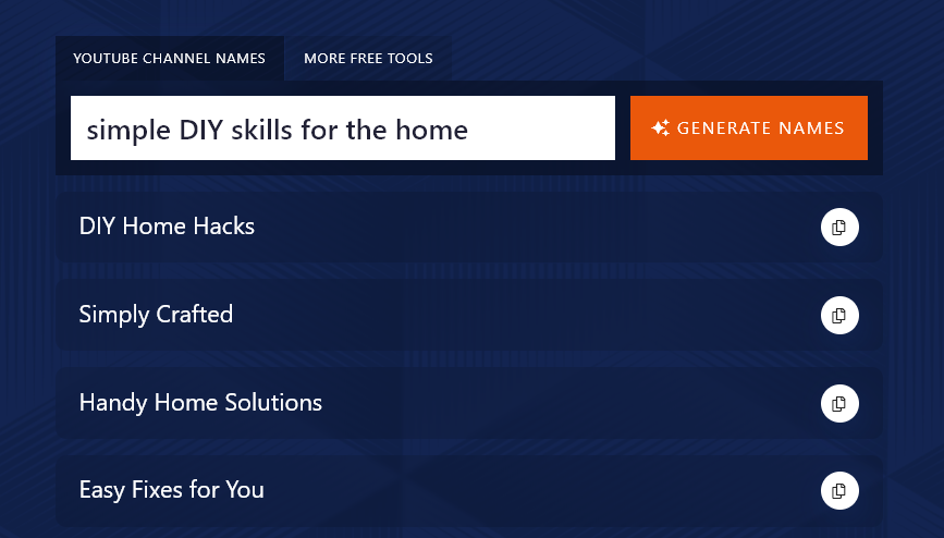 Giving the YouTube Channel Name Tool a Detailed Topic for Best Results