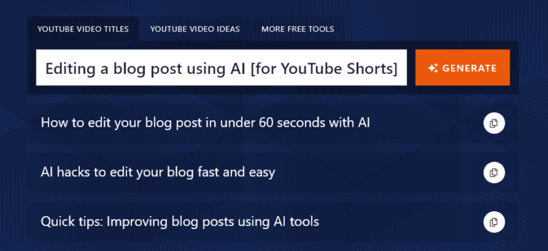 Free YouTube Title Generator (No Login) YouTube Video Titles