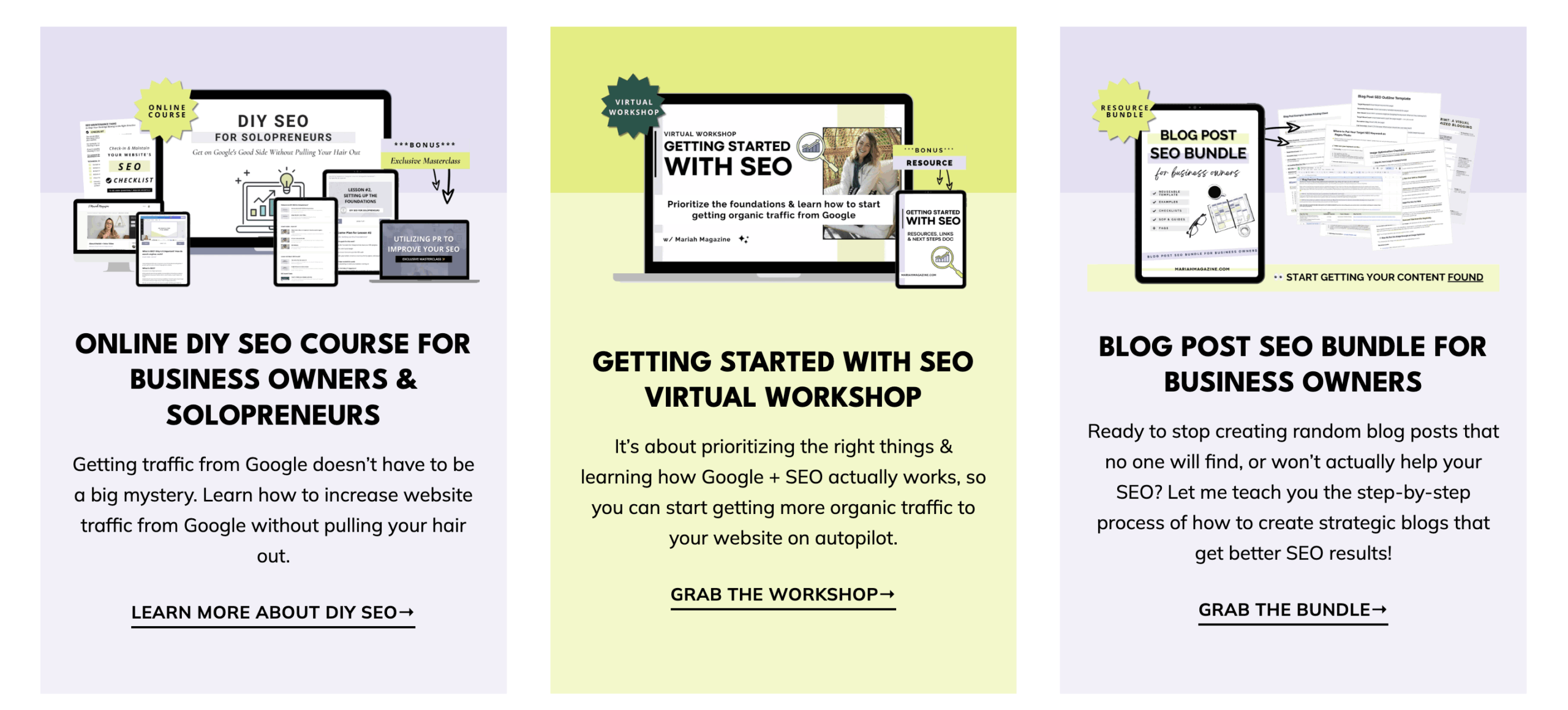 SEO Courses with Mariah Magazine: 40% Off All Online Courses & Education