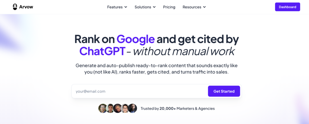Arvow Blog Automation Tool for Agencies and Teams